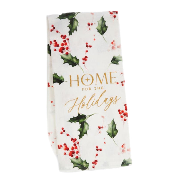 Assorted Christmas Floral Tea Towel, INDIVIDUALLY SOLD