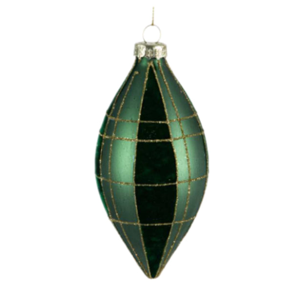 Assorted Green Velvet Plaid Ball, INDIVIDUALLY SOLD