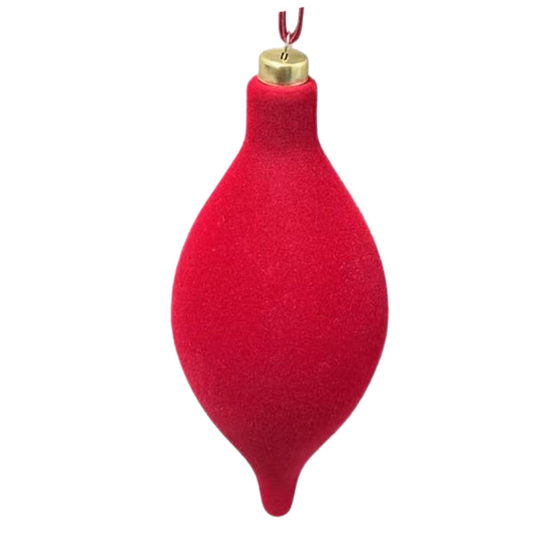 Assorted Flocked Red Ball, INDIVIDUALLY SOLD