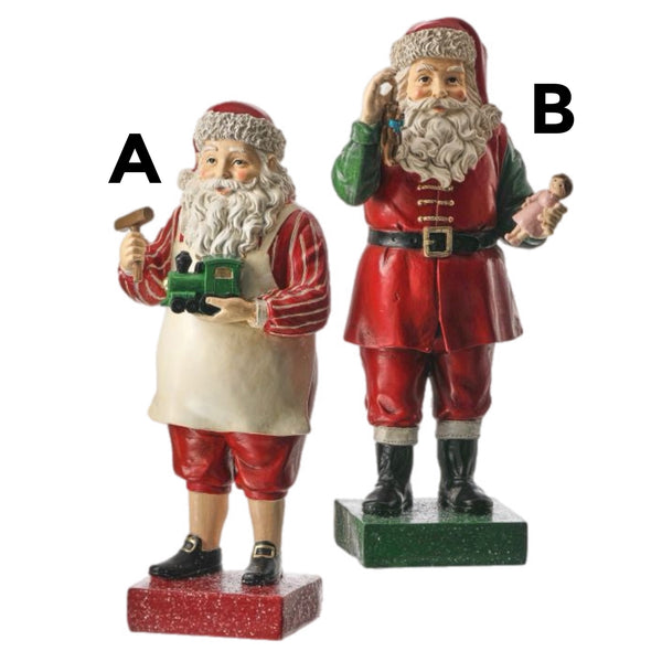 Assorted Toymaker Santa Figurine, INDIVIDUALLY SOLD