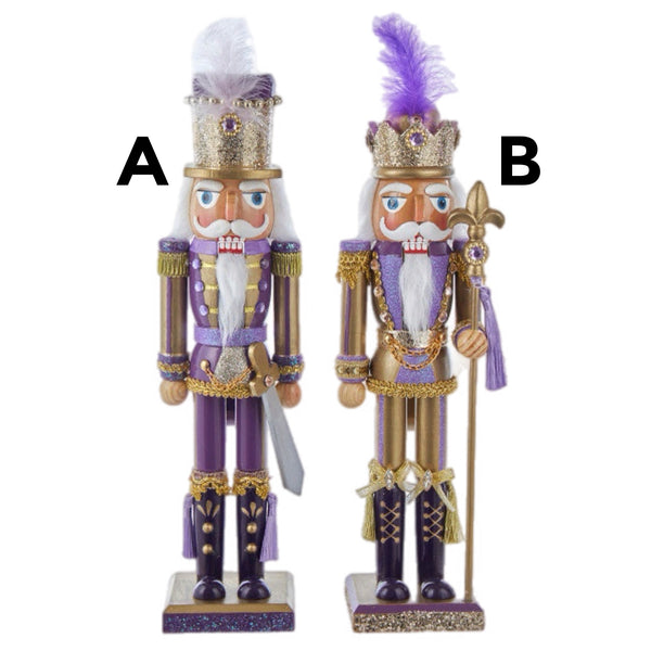 Assorted 15" Purple Nutcracker, INDIVIDUALLY SOLD