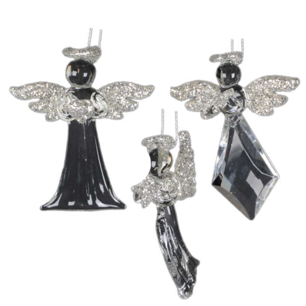 Assorted Angel With Glitter Wings Ornament, INDIVIDUALLY SOLD