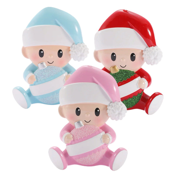 Assorted Baby's 1st Holding Ball Ornament, INDIVIDUALLY SOLD