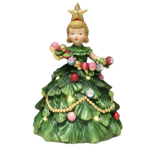 Assorted Tree Dress Figurine, INDIVIDUALLY SOLD