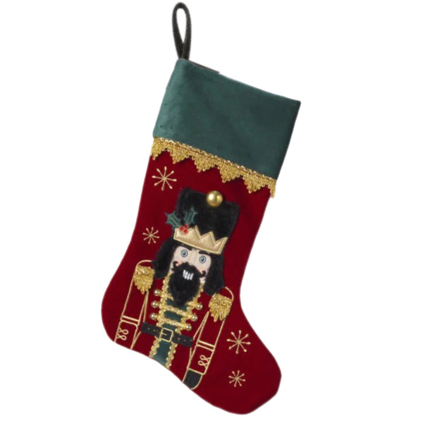 Assorted 18" Nutcracker Stocking, INDIVIDUALLY SOLD