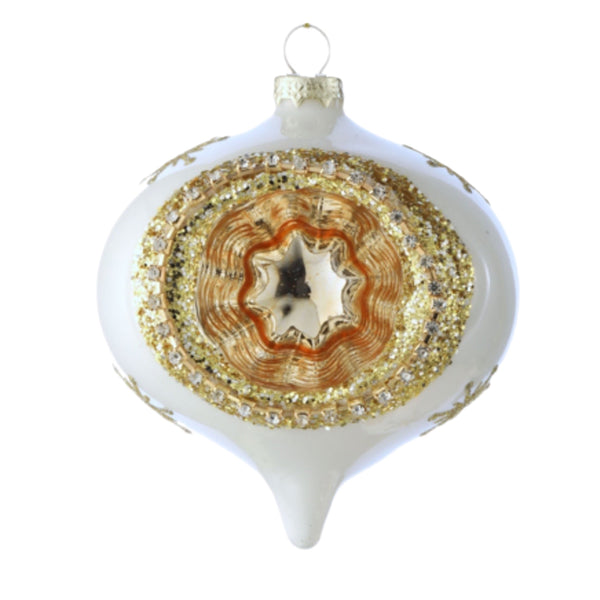 Assorted White Starburst Reflector Ball, INDIVIDUALLY SOLD