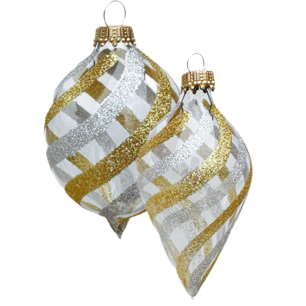 Assorted Gold & Silver Swirl Ball, INDIVIDUALLY SOLD