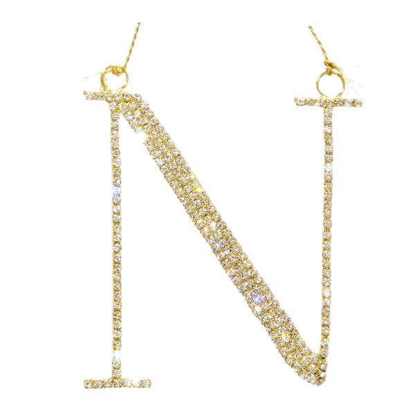 Assorted Rhinestone Monogrammed Ornament, INDIVIDUALLY SOLD