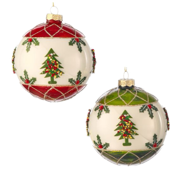 Assorted Tree & Holly Balls, INDIVIDUALLY SOLD