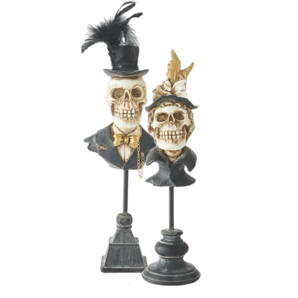 Assorted Skeleton Bust Figurine, INDIVIDUALLY SOLD