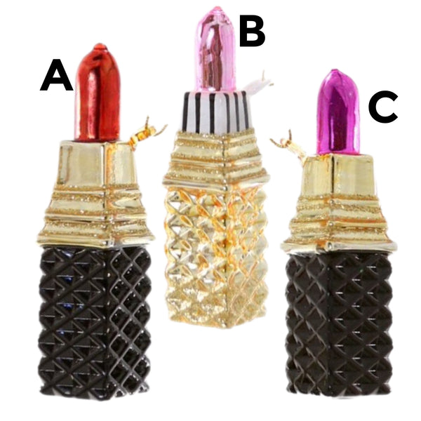 Assorted Lipstick Ornament, INDIVIDUALLY SOLD