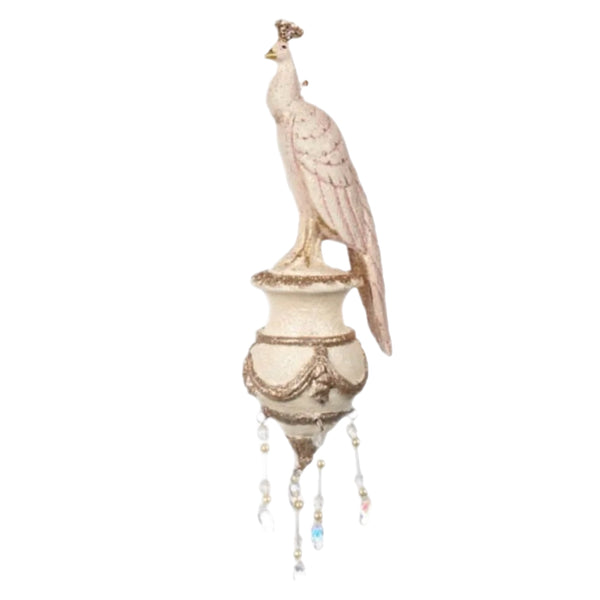 Assorted Peacock Finial Ornament, INDIVIDUALLY SOLD