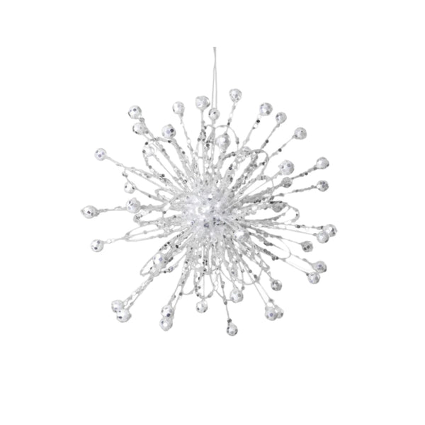 Assorted White Starburst Ornaments, INDIVIDUALLY SOLD