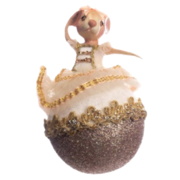 Assorted Mouse Ballerina Ball Ornament, INDIVIDUALLY SOLD