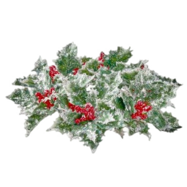 Assorted Ice Holly Candle Rings, INDIVIDUALLY SOLD