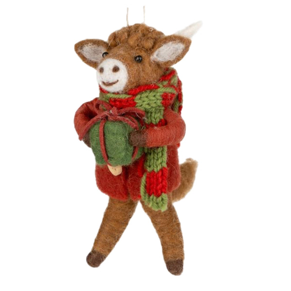 Assorted Cow Ornament, INDIVIDUALLY SOLD