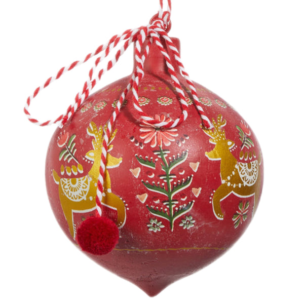 Assorted Reindeer Folklore Ball, INDIVIDUALLY SOLD