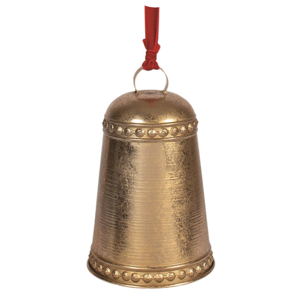 Assorted Bell With Red Ribbon Ornament, INDIVIDUALLY SOLD