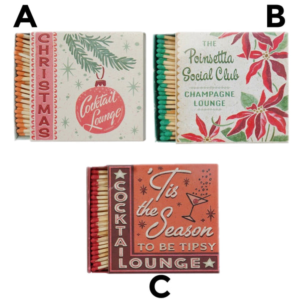 Assorted Christmas Matches, INDIVIDUALLY SOLD