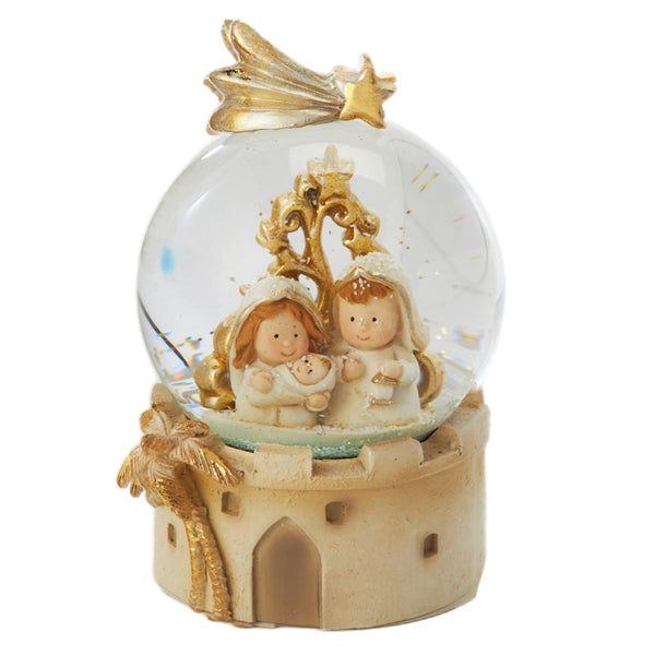 Assorted Gold Nativity Scene Snowglobe, INDIVIDUALLY SOLD