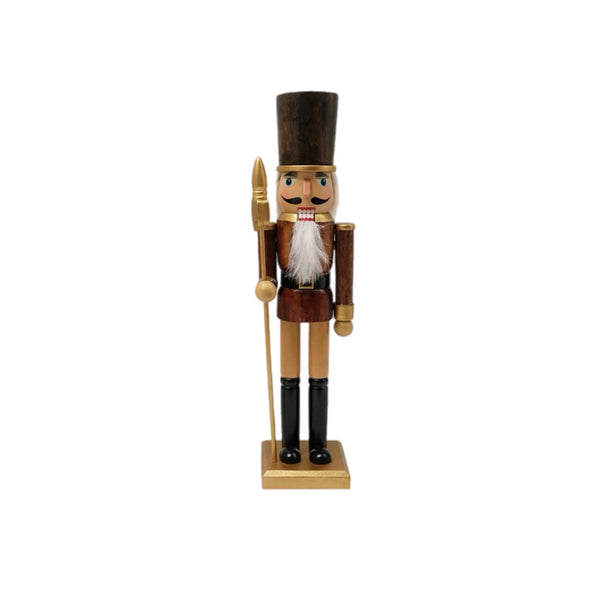 Assorted Brown Holding Spear Nutcracker, INDIVIDUALLY SOLD