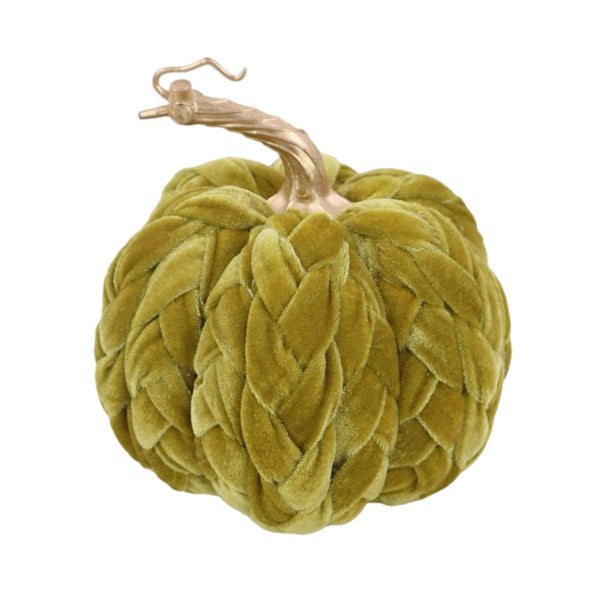 Assorted Chartreuse Braided Pumpkin, INDIVIDUALLY SOLD