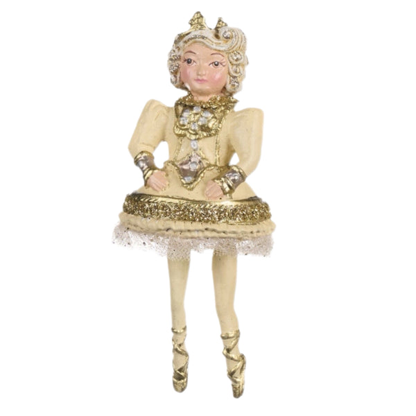 Assorted Gold & White Nutcracker Dangle Ornament, INDIVIDUALLY SOLD