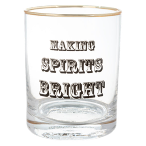 Assorted Low Glass With Saying, INDIVIDUALLY SOLD