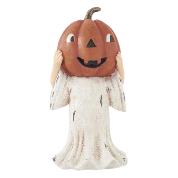Assorted Pumpkin Head Ghost Figurine, INDIVIDUALLY SOLD