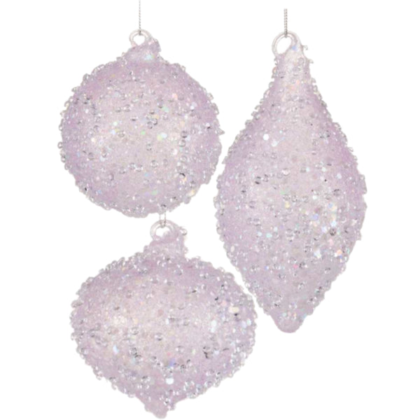 Assorted Light Purple Beaded Balls, INDIVIDUALLY SOLD