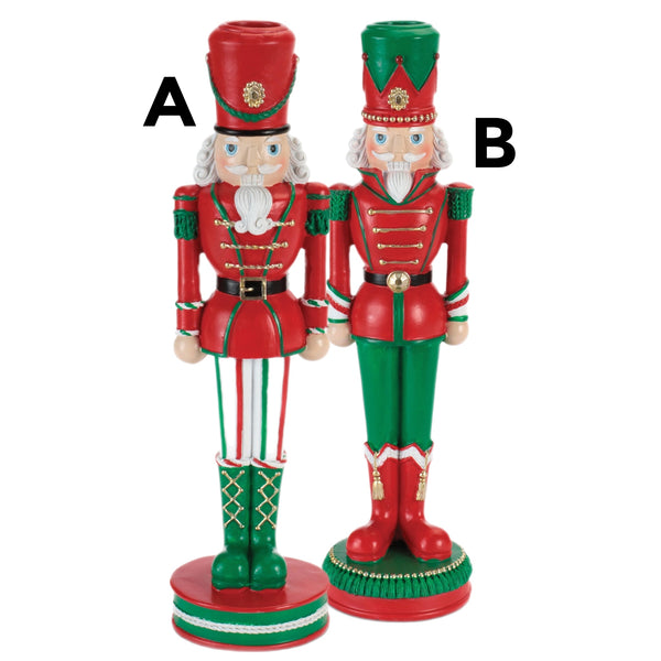 Assorted Nutcracker Taper Candle Holder, INDIVIDUALLY SOLD