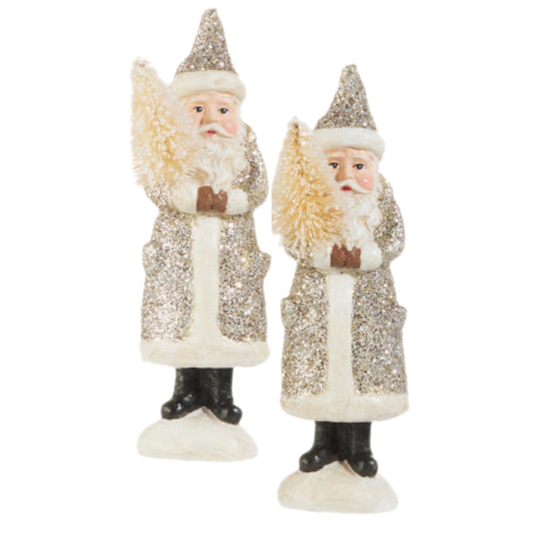 Assorted Santa Holding Tree Ornament, INDIVIDUALLY SOLD