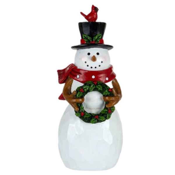 Assorted Snowman With Cardinals Figurine, INDIVIDUALLY SOLD