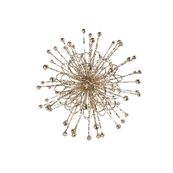 Assorted Champagne Starburst Ornament, INDIVIDUALLY SOLD