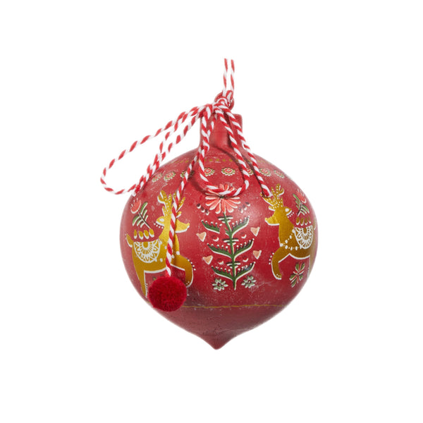 Assorted Reindeer Folklore Ball, INDIVIDUALLY SOLD
