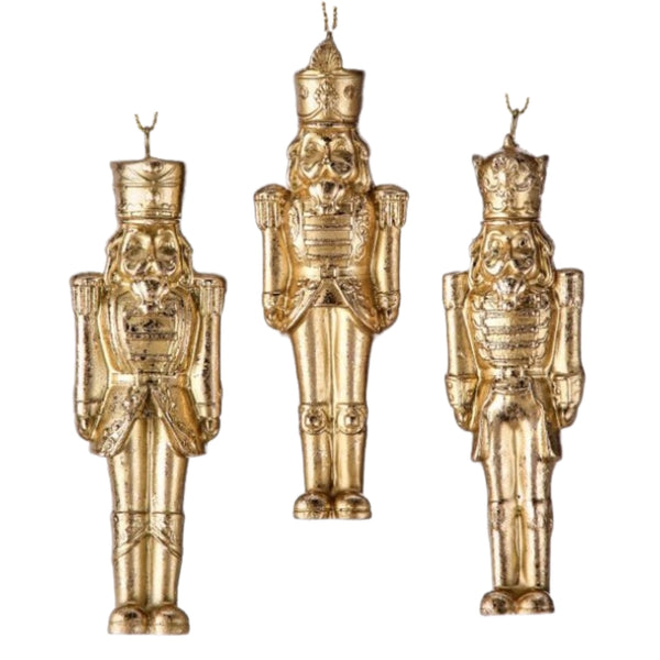 Assorted Gold Nutcracker Ornament, INDIVIDUALLY SOLD