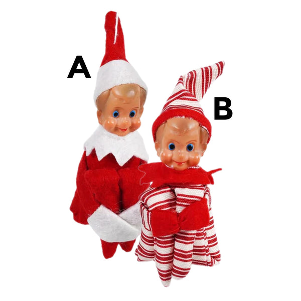 Assorted Retro Elf Ornament, INDIVIDUALLY SOLD