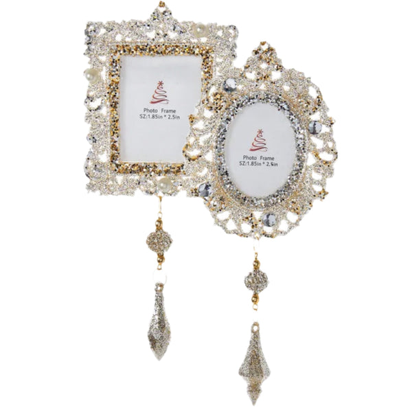 Assorted Ornate Frame Ornament, INDIVIDUALLY SOLD
