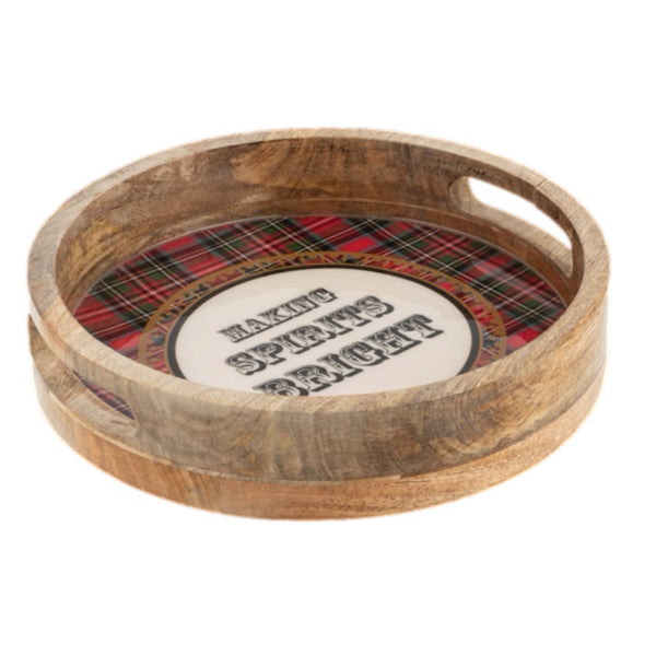 Assorted Round Tray With Saying, INDIVIDUALLY SOLD
