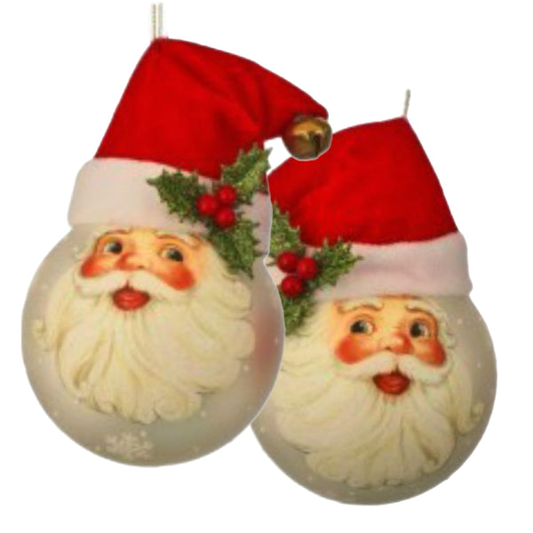 Assorted Santa Face Ball, INDIVIDUALLY SOLD