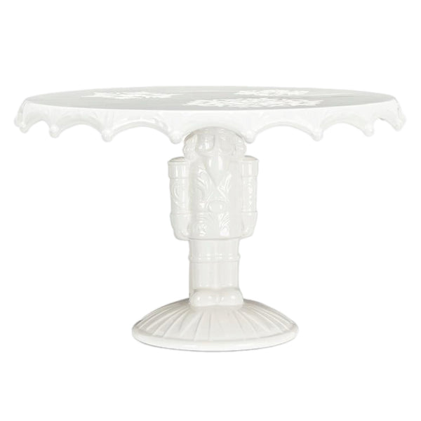 Assorted White Nutcracker Cake Stand, INDIVIDUALLY SOLD