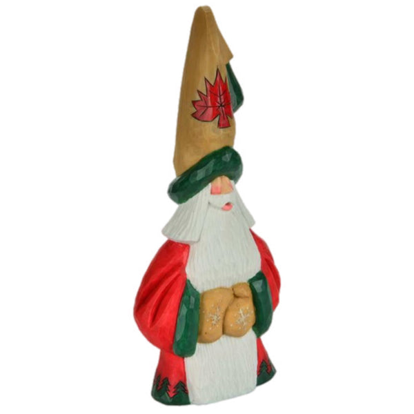 Assorted Faux Wood Santa Figurines, INDIVIDUALLY SOLD
