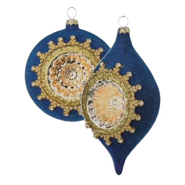 Assorted Blue & Gold Reflector Ball, INDIVIDUALLY SOLD