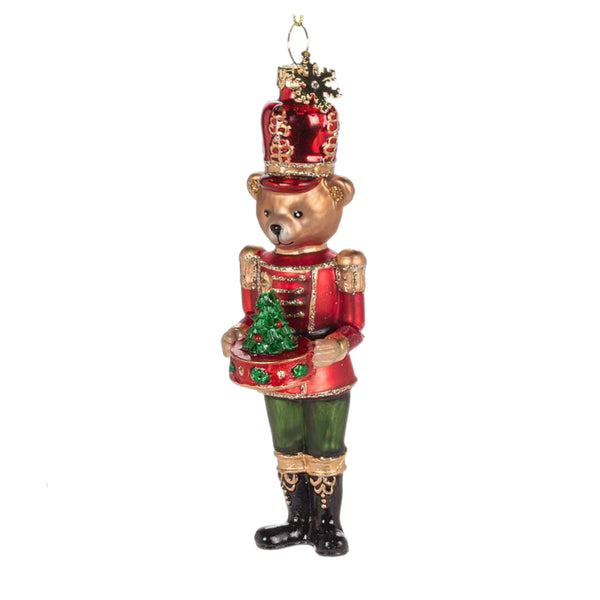 Assorted Teddy Bear Nutcracker Ornament, INDIVIDUALLY SOLD