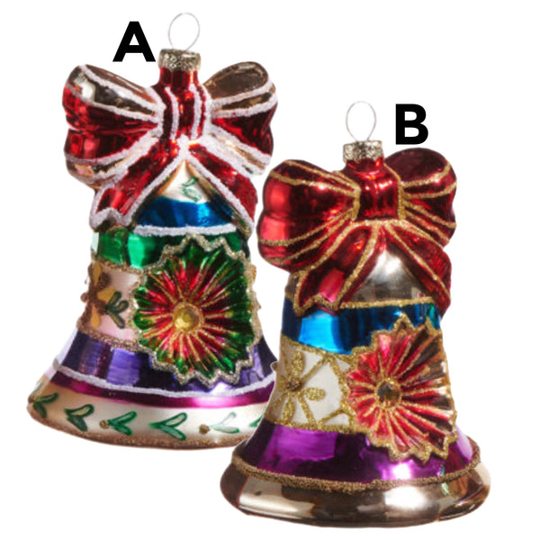 Assorted Reflector Bell Ornament, INDIVIDUALLY SOLD