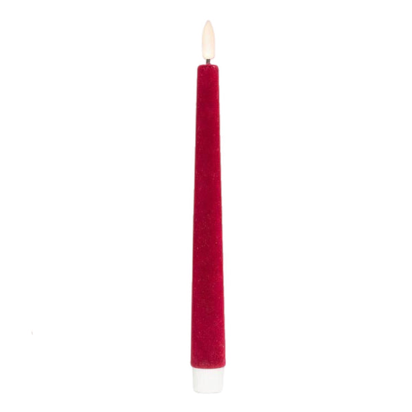 Assorted Burgundy Velvet Flameless Candle, INDIVIDUALLY SOLD