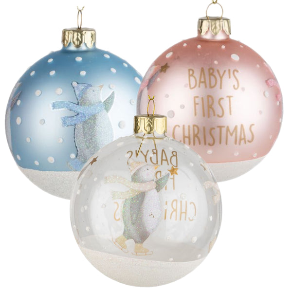 Assorted Baby's 1st Penguin Double Sided Ball, INDIVIDUALLY SOLD