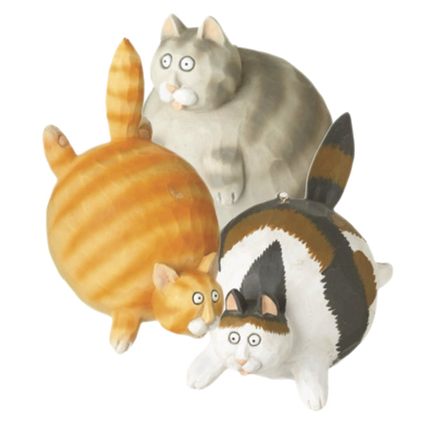 Assorted Fat Cat Ornament, INDIVIDUALLY SOLD