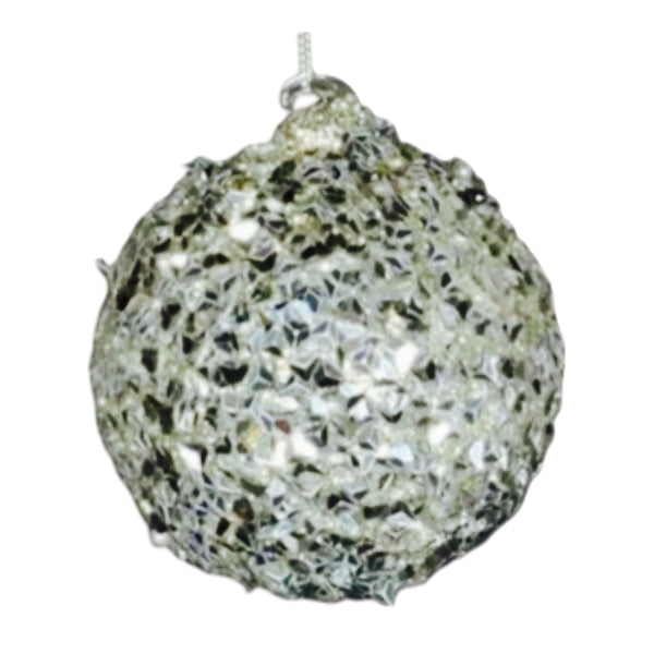 Assorted Silver Iced Ball, INDIVIDUALLY SOLD
