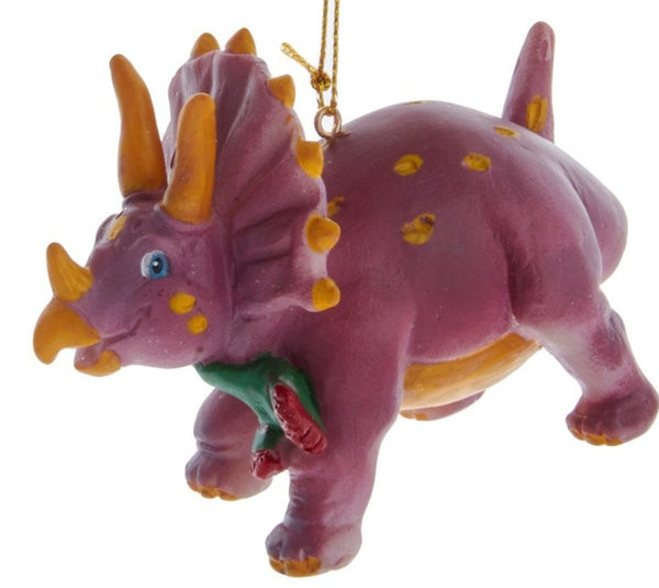 Purple Dinosaur Ornament